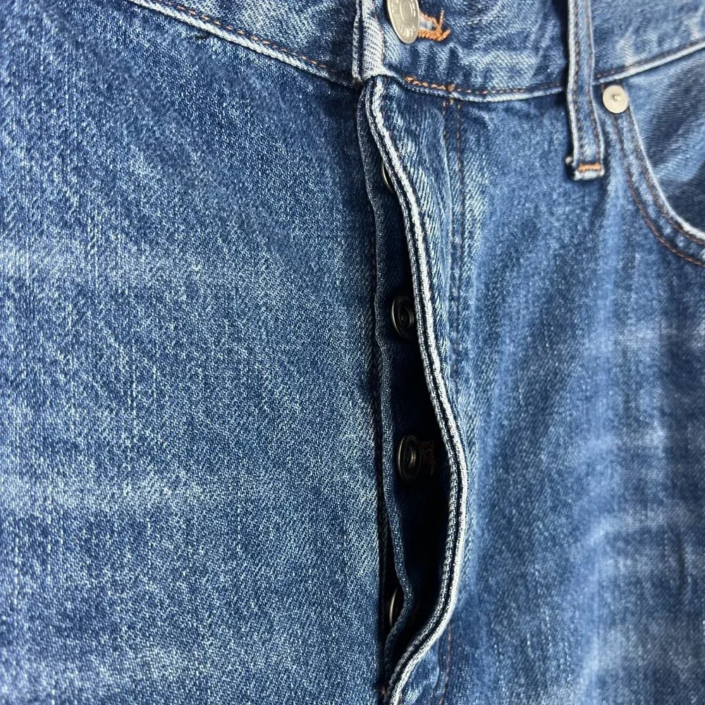 NWT Madewell Tall Low-Slung Straight Jeans Palmina Wash Size 32T 32 TALL NEW - Picture 5 of 12